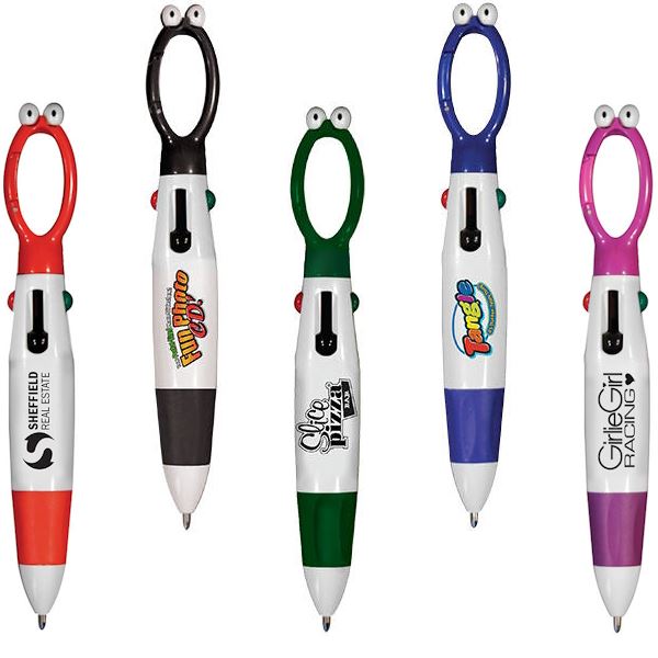 SA55010 Googly-Eyed 4-Color Pen with custom imprint